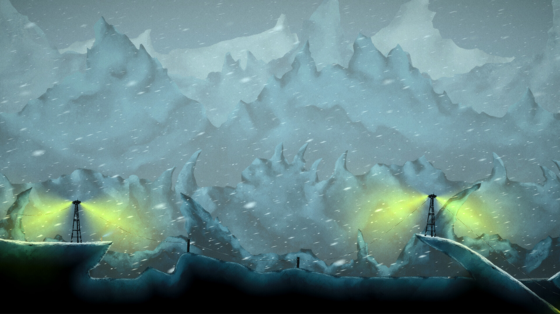 Speedonauts : Jetpack Speedrun Skiing screenshot 1