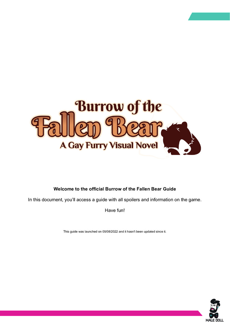 Burrow of the Fallen Bear. Guide дата выхода