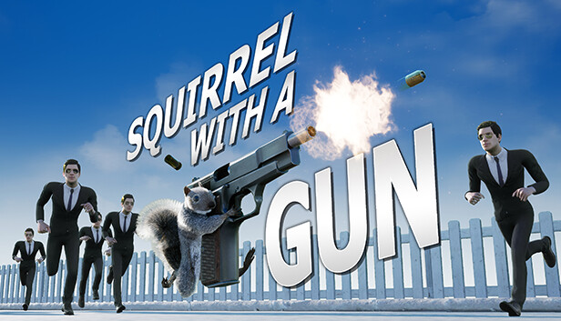 Imagen de la cápsula de "Squirrel with a Gun" que utilizó RoboStreamer para las transmisiones en Steam