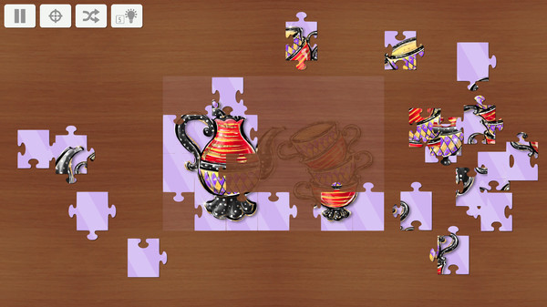 Скриншот из Alice in Wonderland Jigsaw Puzzle