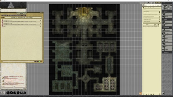 Fantasy Grounds - Pathfinder RPG - Pathfinder Flip-Mat - Classic Dungeon 2