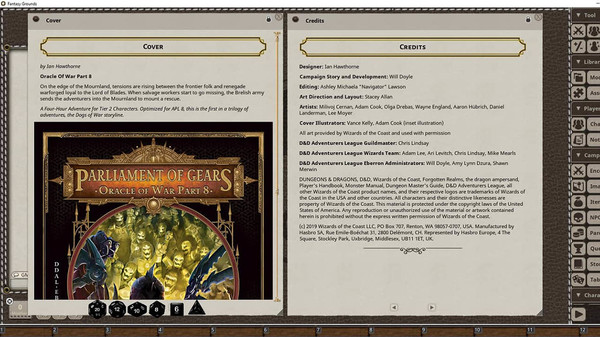 Fantasy Grounds - D&D Adventurers League EB-08 Parliament of Gears