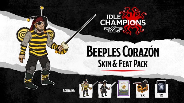 Idle Champions - Beeples Corazón Skin & Feat Pack