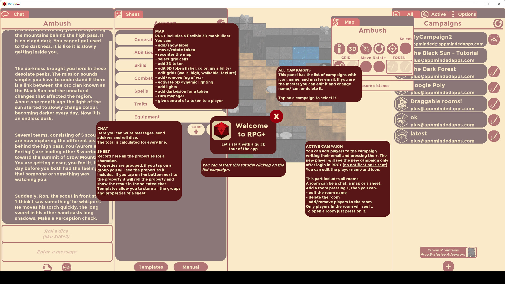 RPG Plus - Virtual Tabletop screenshot 1