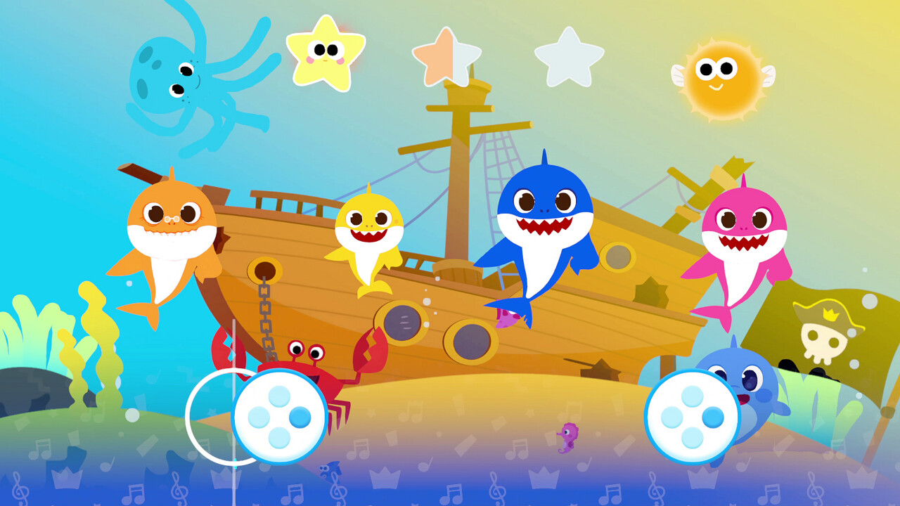 Baby Shark Fishing Game - Elektronisk fiskespill med musikk