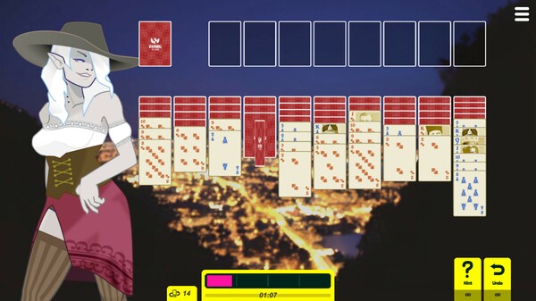 Waifu Klondike Solitaire game for windows Pc 1