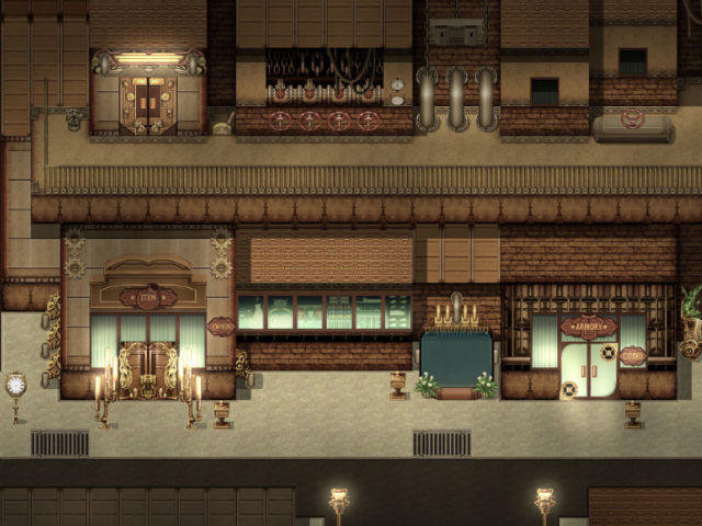 RPG Maker MV - KR Steampunk Exterior Tileset #5