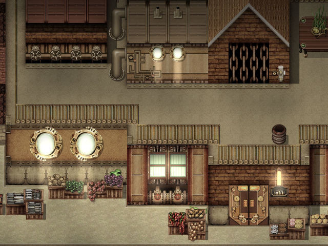RPG Maker MV - KR Steampunk Exterior Tileset #3