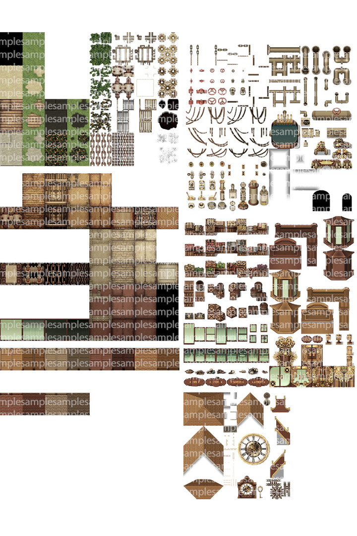 RPG Maker MZ - KR Steampunk Exterior Tileset #7