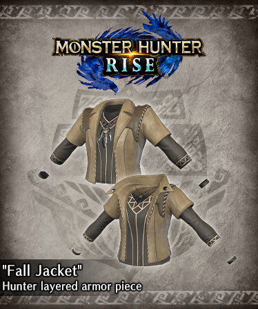 Monster Hunter Rise - "Fall Jacket" Hunter layered Armor Piece