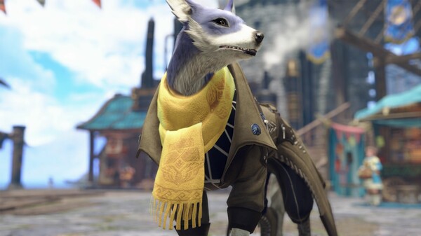 Monster Hunter Rise - "Canyne Fall" Palamute Layered Armor Set