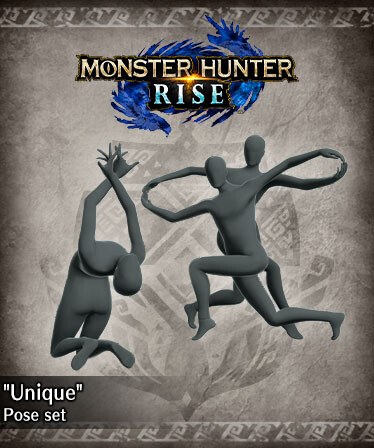 Monster Hunter Rise - "Unique" Pose Set