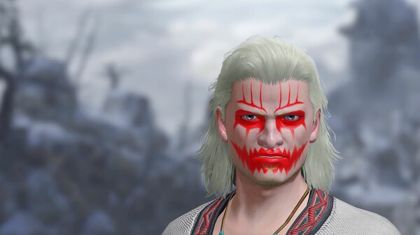 Monster Hunter Rise - "Ghost" face paint