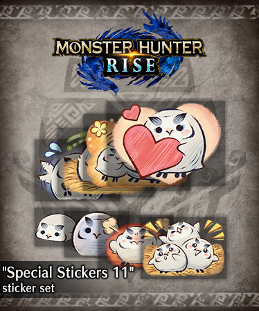 Monster Hunter Rise - "Special Stickers 11" sticker set