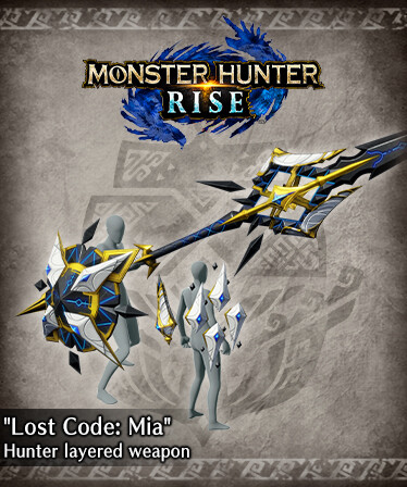 Monster Hunter Rise - "Lost Code: Mia" Hunter layered weapon (Lance)