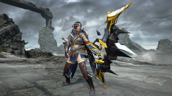 Monster Hunter Rise - "Lost Code: Iru" Hunter layered weapon (Bow)