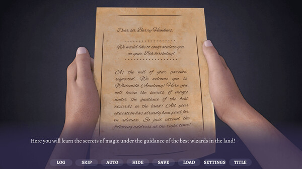 Wand Out - A 3D Magical Gay Novelfor windows and Linux 1