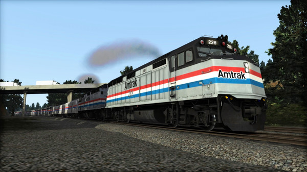 скриншот Amtrak F40PH 'California Zephyr' Loco Add-On 1