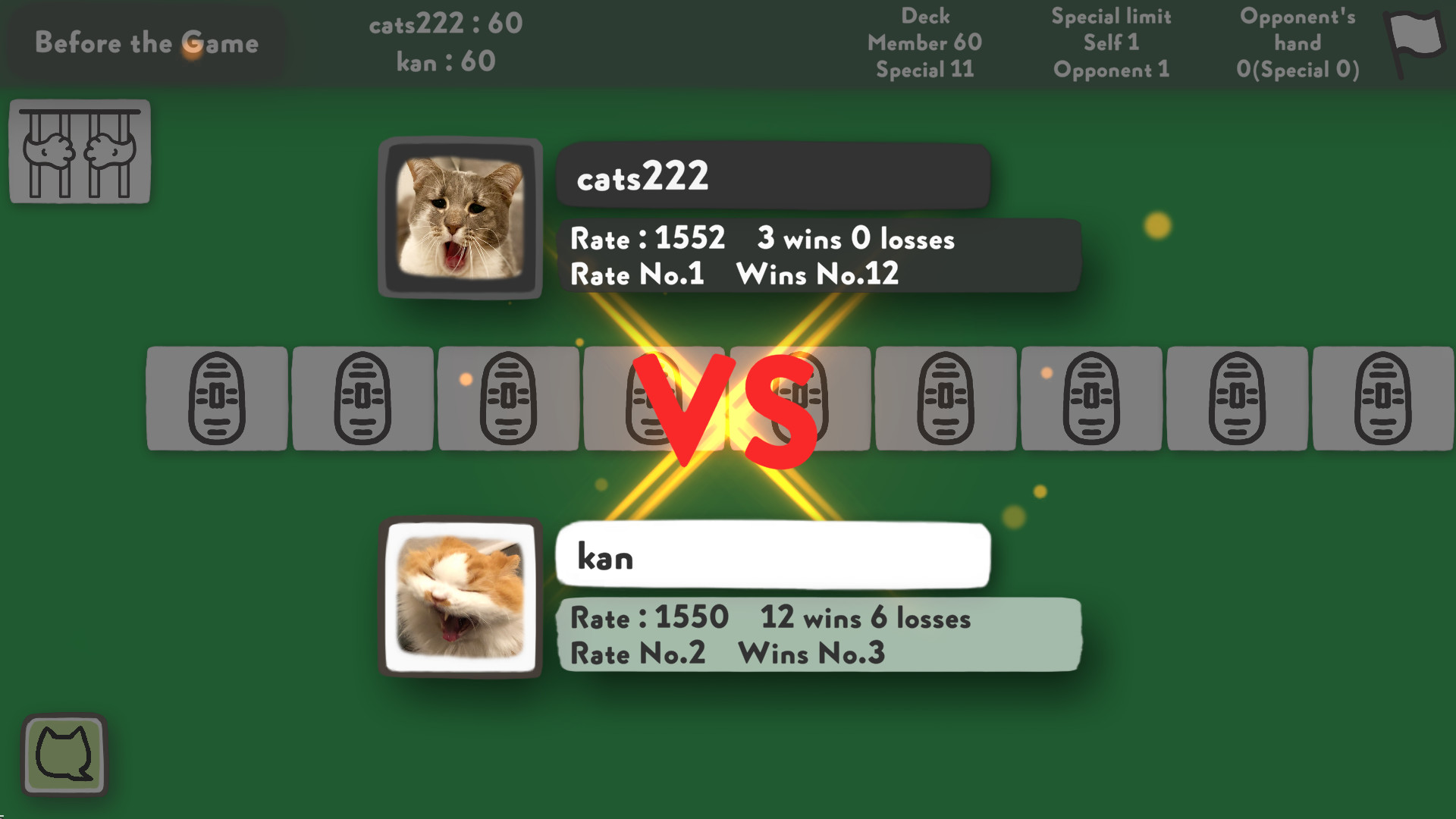 Cats Yakuza - Online card game screenshot 1