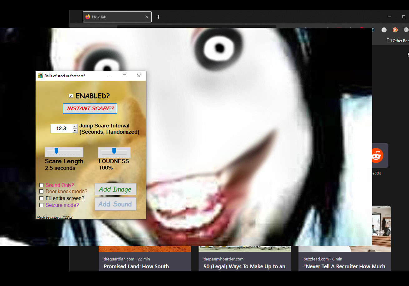 Jeff The Killer Jumpscare on Make a GIF