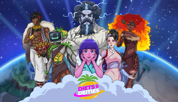 Capsule image of "Diets and Deities" which used RoboStreamer for Steam Broadcasting
