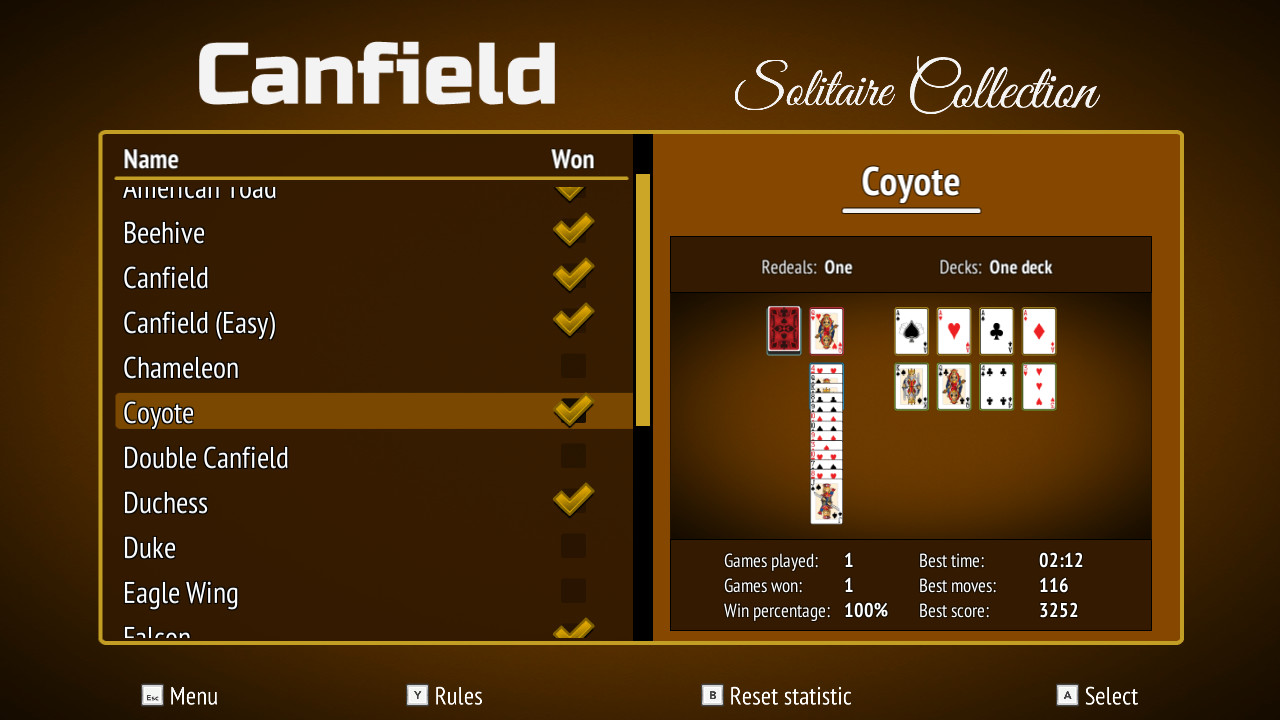 Canfield Solitaire Collection screenshot 1