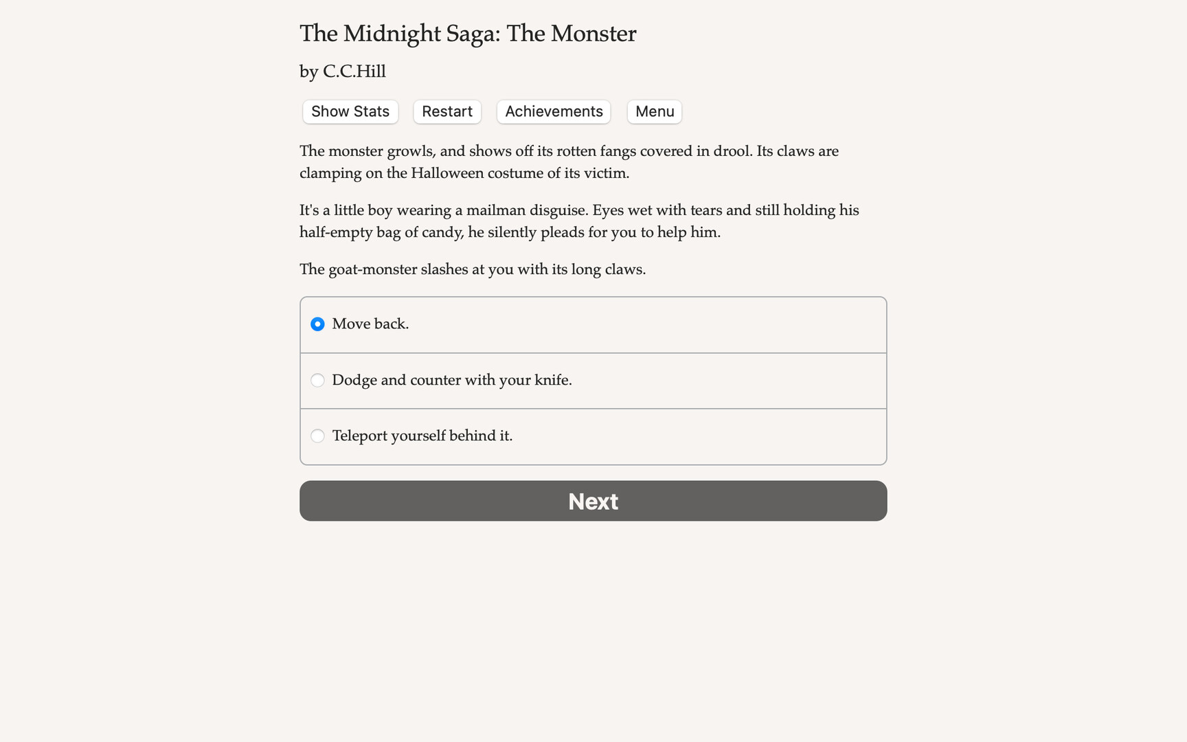 Midnight Saga: The Monster Demo #0