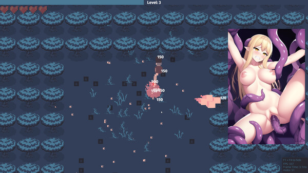 Hentai Tentacle Survivors game for Linux 1