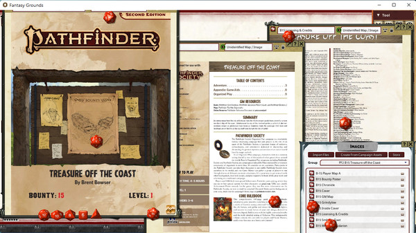Fantasy Grounds - Pathfinder 2 RPG - Pathfinder Bounty #15: Treasure off the Coast