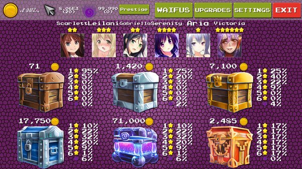 Скриншот из Loot Box Waifus