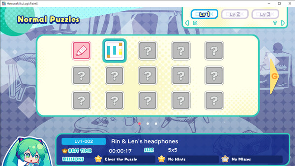 Hatsune Miku Logic Paint S game for Linux 1