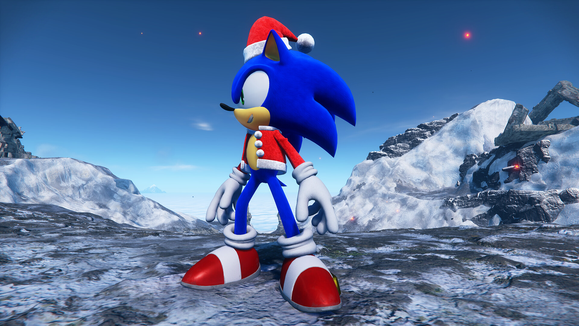 Sonic Frontiers: Holiday Cheer Suit Featured Screenshot #1