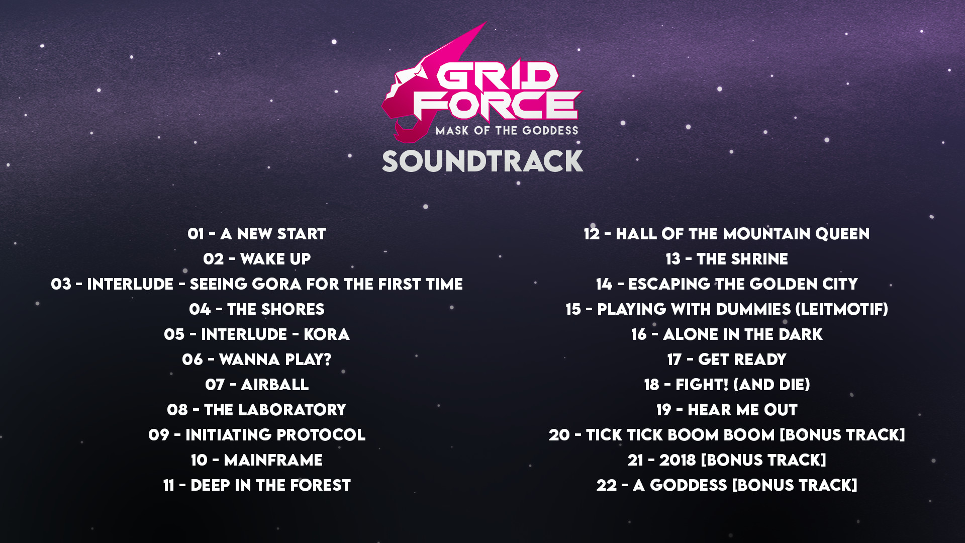 Grid Force - Mask of the Goddess Soundtrack Featured Screenshot #1