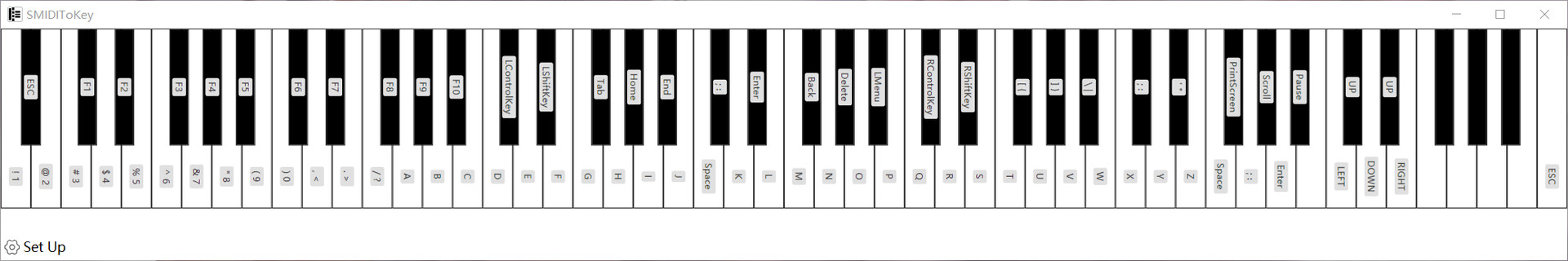 MIDIToKey screenshot 1