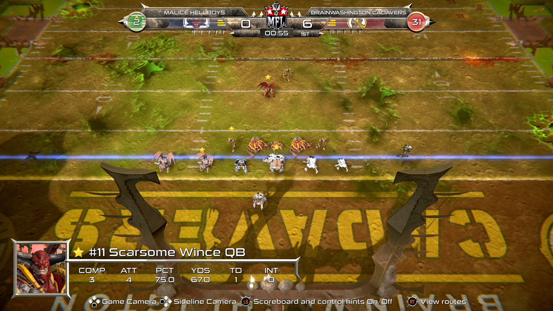 Mutant Football League: Brainwashington Cadavers #10