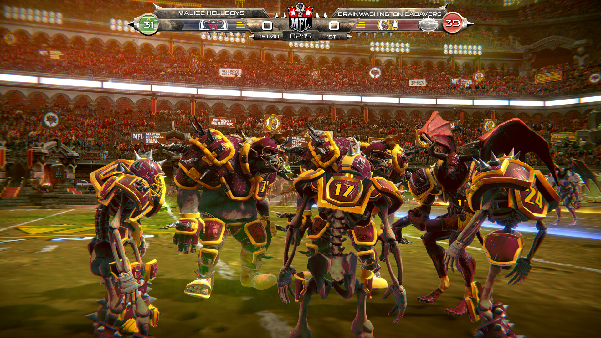 Mutant Football League: Brainwashington Cadavers #9