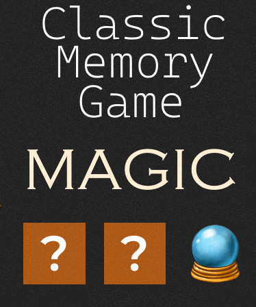 Classic Memory Game - Magic