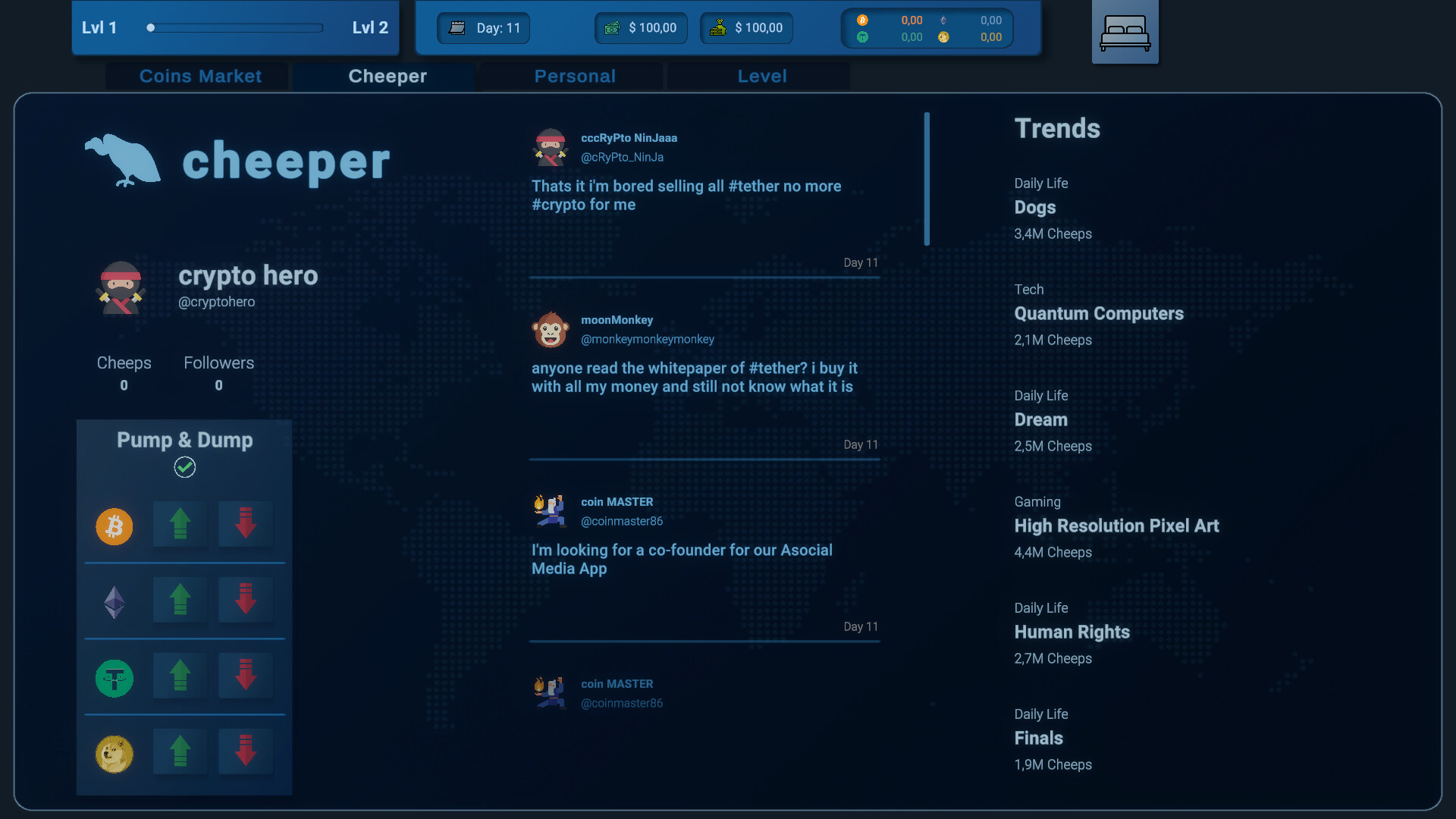 Coin Trader Simulator screenshot 1