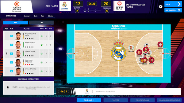 Скриншот из International Basketball Manager 23
