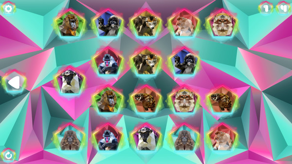 Скриншот из Poly Memory: Primates Скриншот из Poly Memory: Primates