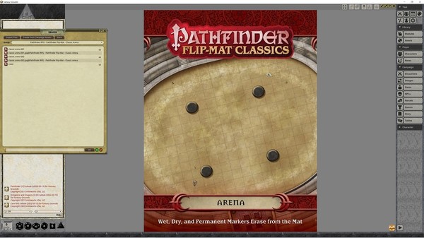 Fantasy Grounds - Pathfinder RPG - Pathfinder Flip-Mat - Classic Arena