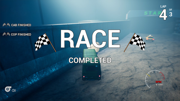 Скриншот из TurboMania Fog Racers