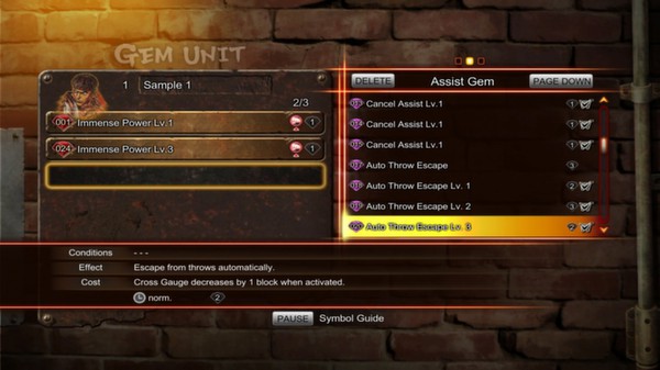 Street Fighter X Tekken: Gems Assist 4 