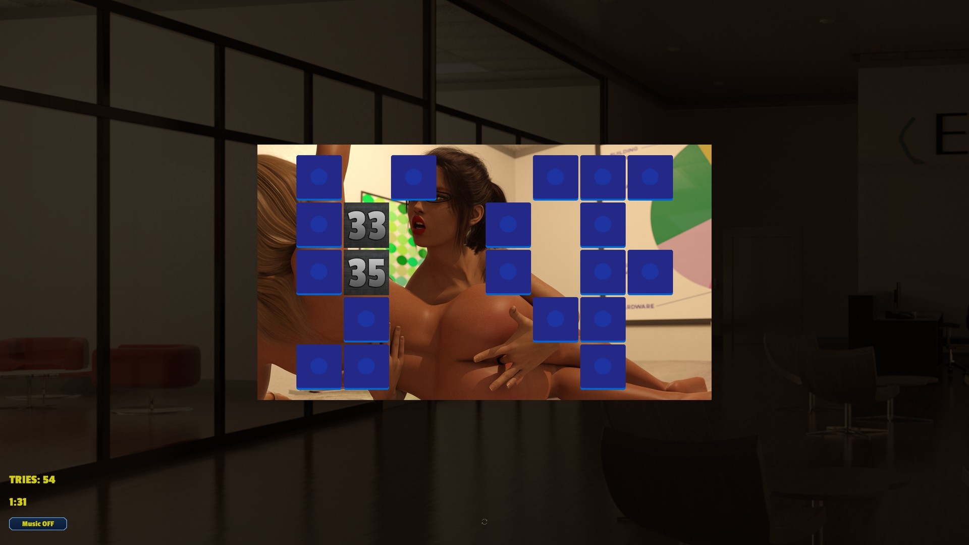 Memory Puzzle - Futanari Boss screenshot 1