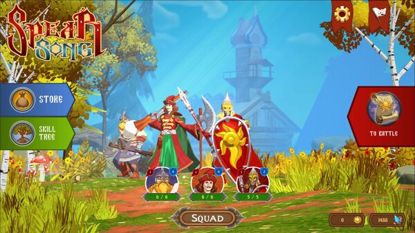 Screenshot of SpearSong