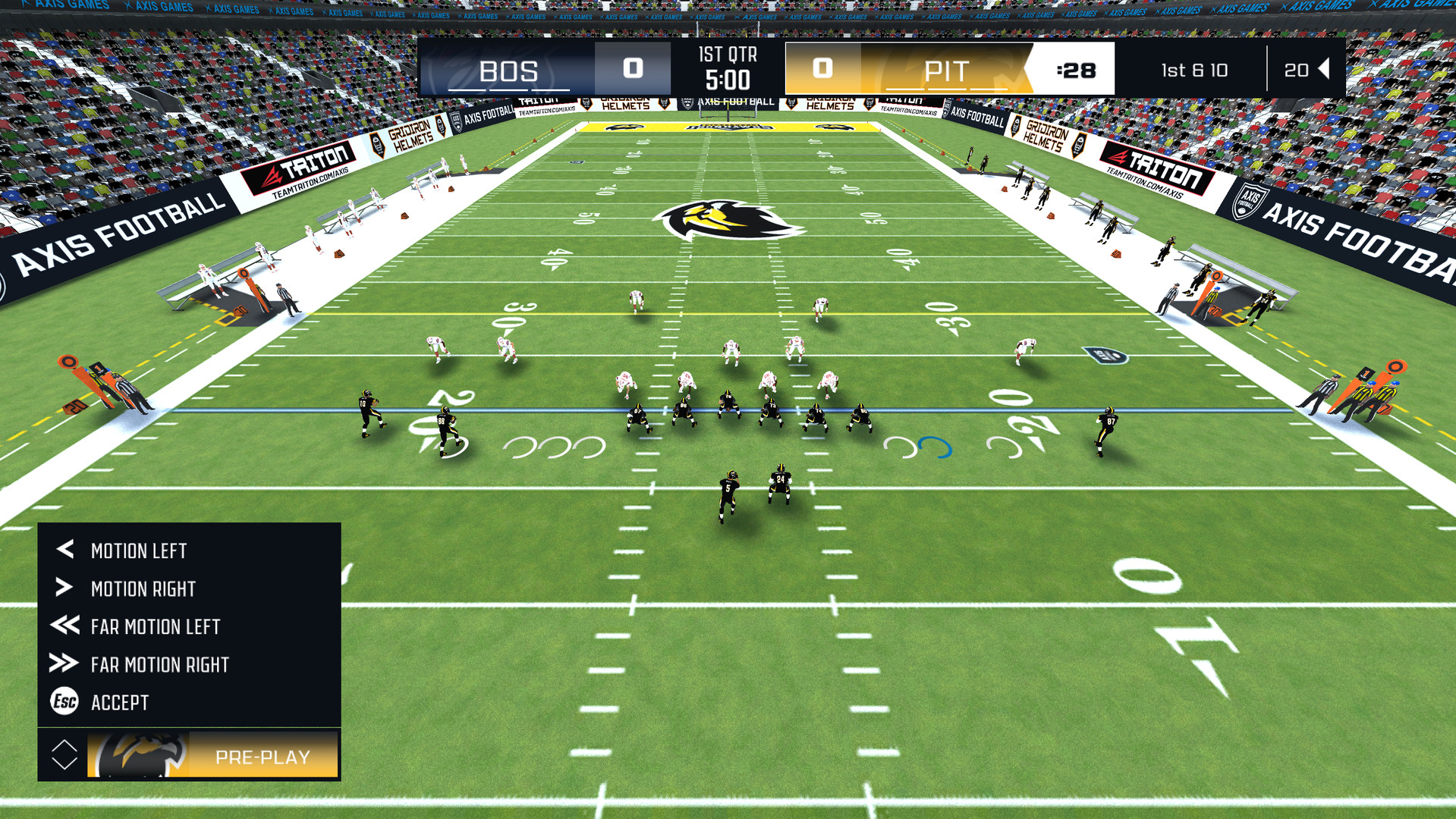 What Is Defense? - Wranglers @ Senators [AXIS FOOTBALL 2019, Simulation, AI  vs AI] 