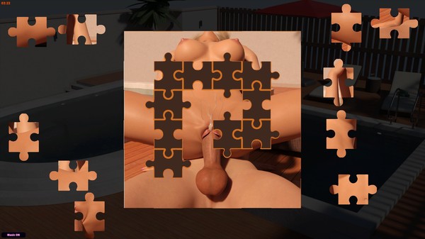 Jigsaw Puzzle - Futanari Pool Partyfor windows and Linux 1