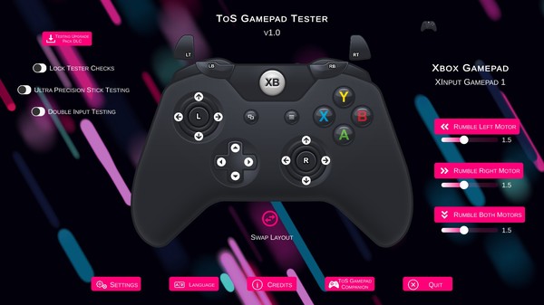 ToS Gamepad Tester game for Linux 1
