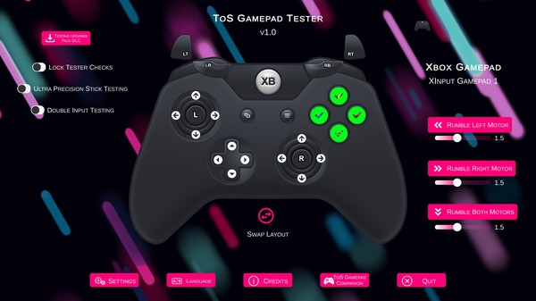 ToS Gamepad Tester game for windows Pc 1