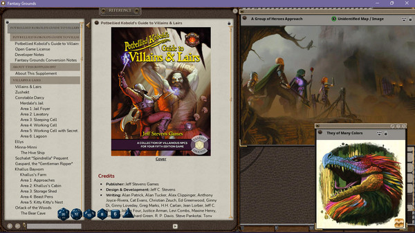 Fantasy Grounds - Potbellied Kobold's Guide to Villains & Lairs